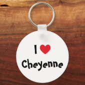 アイラブCheyenne Keychain キーホルダー (正面)
