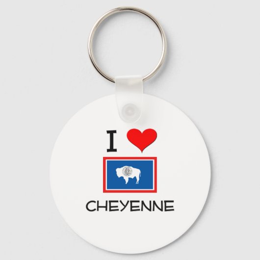 アイラブCheyenne Wyoming キーホルダー (正面)