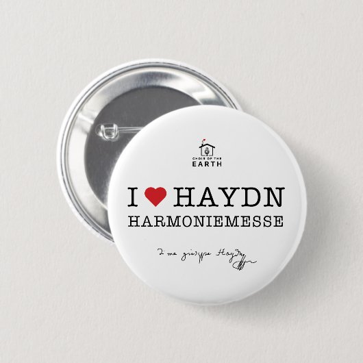 アイラブHaydn Harmoniemesse 缶バッジ (正面&裏面)