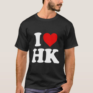 アイラブHkハート Tシャツ