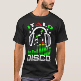 アイラブItalo Disco Black Tシャツ