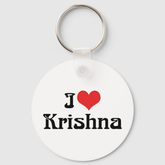 アイラブKrishna Keychain キーホルダー (正面)