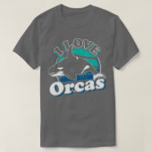 アイラブOrcas Orca Tシャツ (デザイン正面)