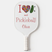 アイラブPickles & Pickleball パーソナライズされた ピックルボールラケット (正面)
