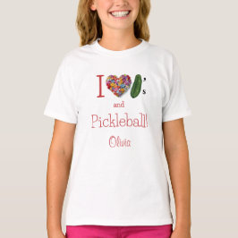 アイラブPickles & Pickleball パーソナライズされた Tシャツ