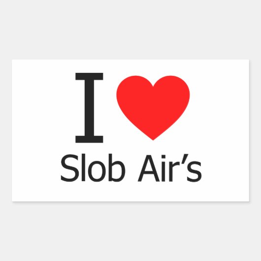 アイラブSlob Air's 長方形シール (正面)