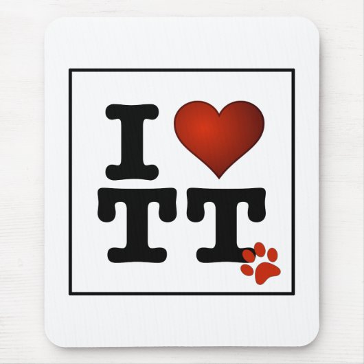 アイラブTTマウスパッド マウスパッド (正面)