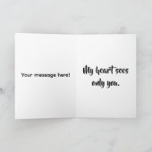 アイラブUバレンタインデーカード カード (内部)