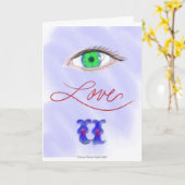 アイラブUバレンタインデーカード カード (黄色い花)