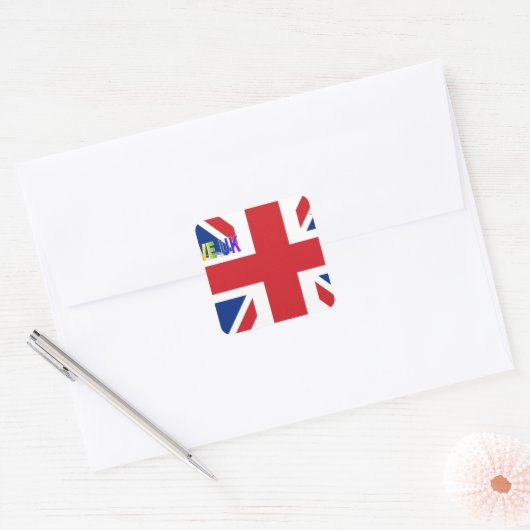 アイラブUKアートプリント スクエアシール (封筒)