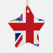 アイラブUKアートプリント セラミックオーナメント (右)