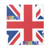 アイラブUKアートプリント ノートパッド (正面)