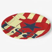 アイラブUSA紙プレート ペーパープレート (アングル)