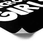 アイラホットラクロス女子おもしろいハートスポーツ ポスター (角)