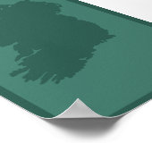 アイラモダンンドの地図 |アイリッシュエメラルド島 ポスター (角)