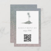 アイラモダンンドウォータービーチ結婚式QR RSVP (正面/裏面)