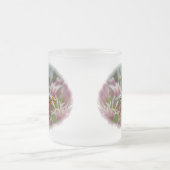 アイランサスくもの巣ウミムモスオンアイアンウィード フロストグラスマグカップ (中央)