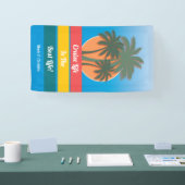 アイランドおもしろいビーチクルーズ船ドアデコール 横断幕 (トレードショー)