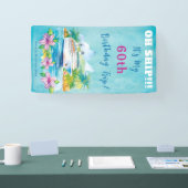 アイランドおもしろいビーチ60th誕生日クルーズシップドア 横断幕 (トレードショー)