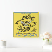 アイランドアダムアイランドタイムウォールクロック スクエア壁時計 (ホーム)