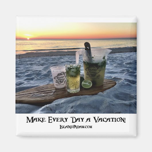 アイランドアダムビーチ磁石 マグネット (正面)