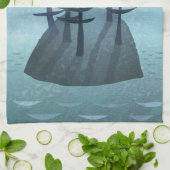 アイランドインザ海アート キッチンタオル (折り畳み)