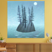 アイランドインザ海アート キャンバスプリント (インサイチュ (リビング))