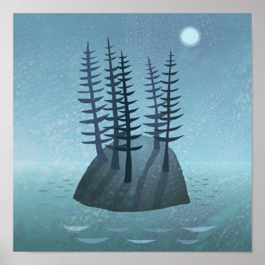 アイランドインザ海アート ポスター (正面)