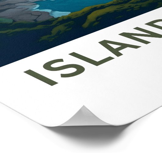 アイランドオブマウイハワイ旅行プリント ポスター (角)