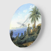 アイランドカプリイタリア海地中海のウォールクロック ラージ壁時計 (傾斜)