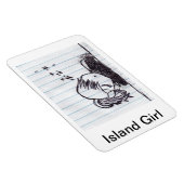 アイランドガールのマグネット マグネット (右側)