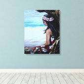 アイランドガール キャンバスプリント (インサイチュ (ウッドフロア))