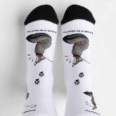 アイランドキツネソックス付きポーズ ソックス (上部)