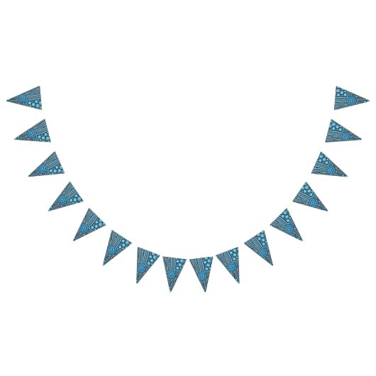 アイランドキャンプアボリジナルアートバンティング バンティングフラッグ (全)