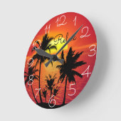 アイランドクロック ラウンド壁時計 (傾斜)