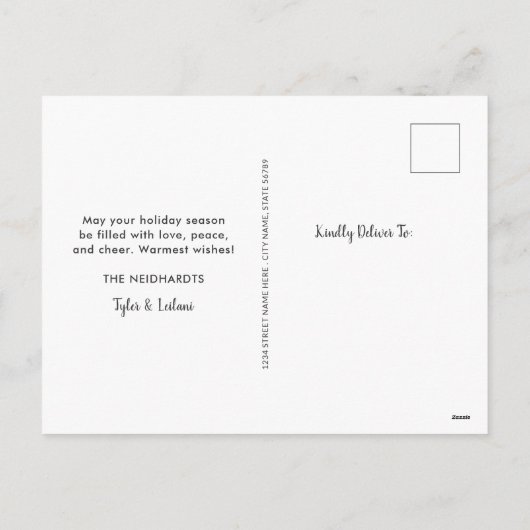 アイランドグリーティングスフォトホリデーポストカード シーズンポストカード (裏面)