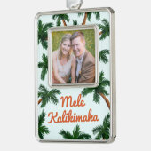 アイランドグリーティングホリデー写真 シルバープレートフレームオーナメント (左)