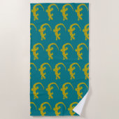 アイランドゲッコ ビーチタオル (正面)