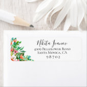 アイランドコーラルボタニカル差出人住所 ラベル (インサイチュ)