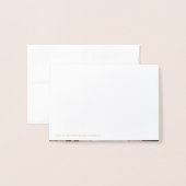 アイランドコーラル結婚フローラの写真サンキューカード 箔カード (裏面封筒付き)