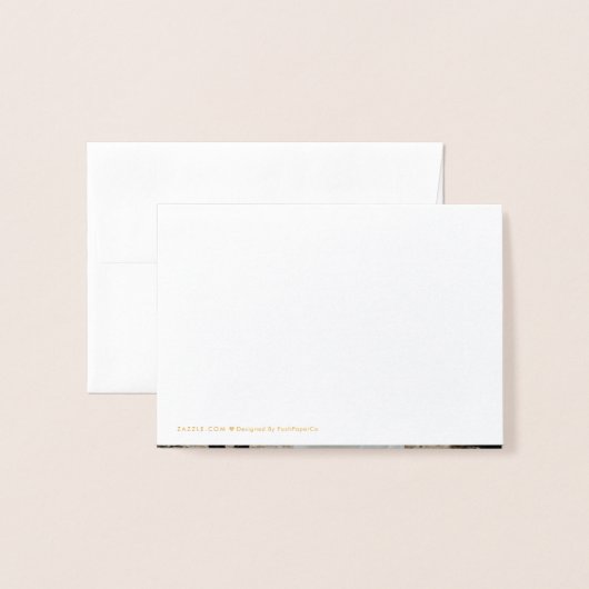 アイランドコーラル結婚フローラの写真サンキューカード 箔カード (裏面封筒付き)