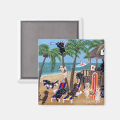 アイランドサマーバケーションラブラドール マグネット (正面/裏面)