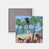 アイランドサマーバケーションラブラドール マグネット (正面/裏面)