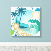 アイランドサーフキャンバスプリント キャンバスプリント (インサイチュ (ウッドフロア))