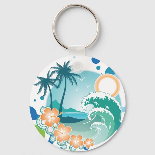 アイランドサーフキーチェーン キーホルダー (正面)