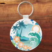 アイランドサーフキーチェーン キーホルダー (正面)