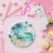 アイランドサーフ紙プレート ペーパープレート (パーティー)