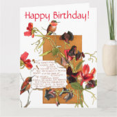 アイランドスイートピーフラワーズバミューダフローラ誕生日 カード (正面)