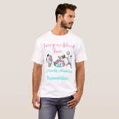 アイランドタイムで暮らす おもしろガチョウTシャツ 現在  Tシャツ (正面フル)