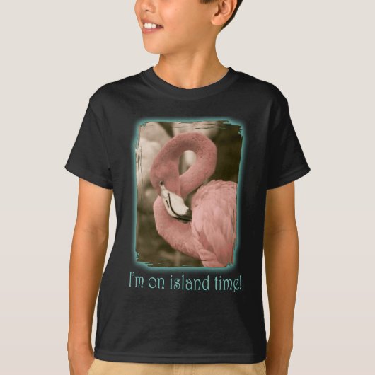 アイランドタイムに着いた Tシャツ (正面)